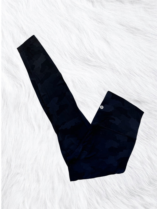 Align 28” leggings black camo size 4
