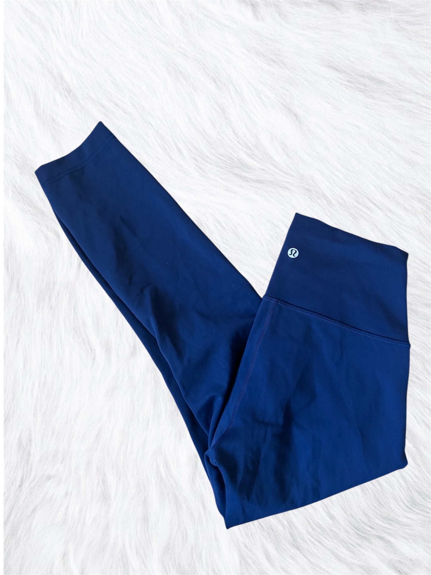 Wunder train high rise leggings 25” navy size 6