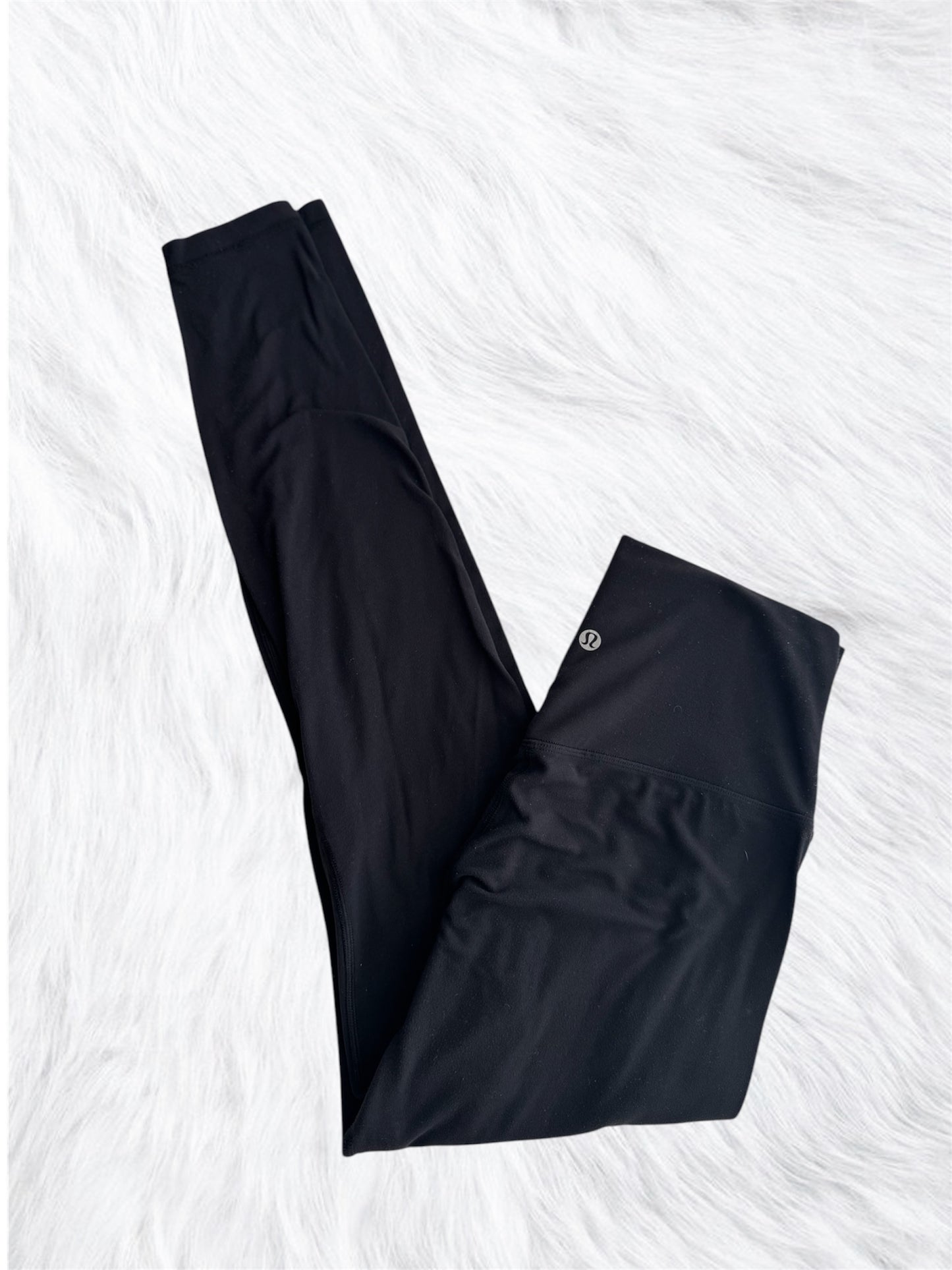 Align 28” Black Full Length Leggings High Rise Size 6