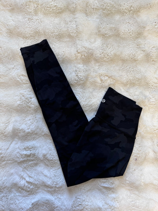 Wunder under high rise leggings 25” black camo size 4