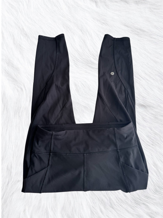 High Rise Black Pockets* Leggings 23” Size 8