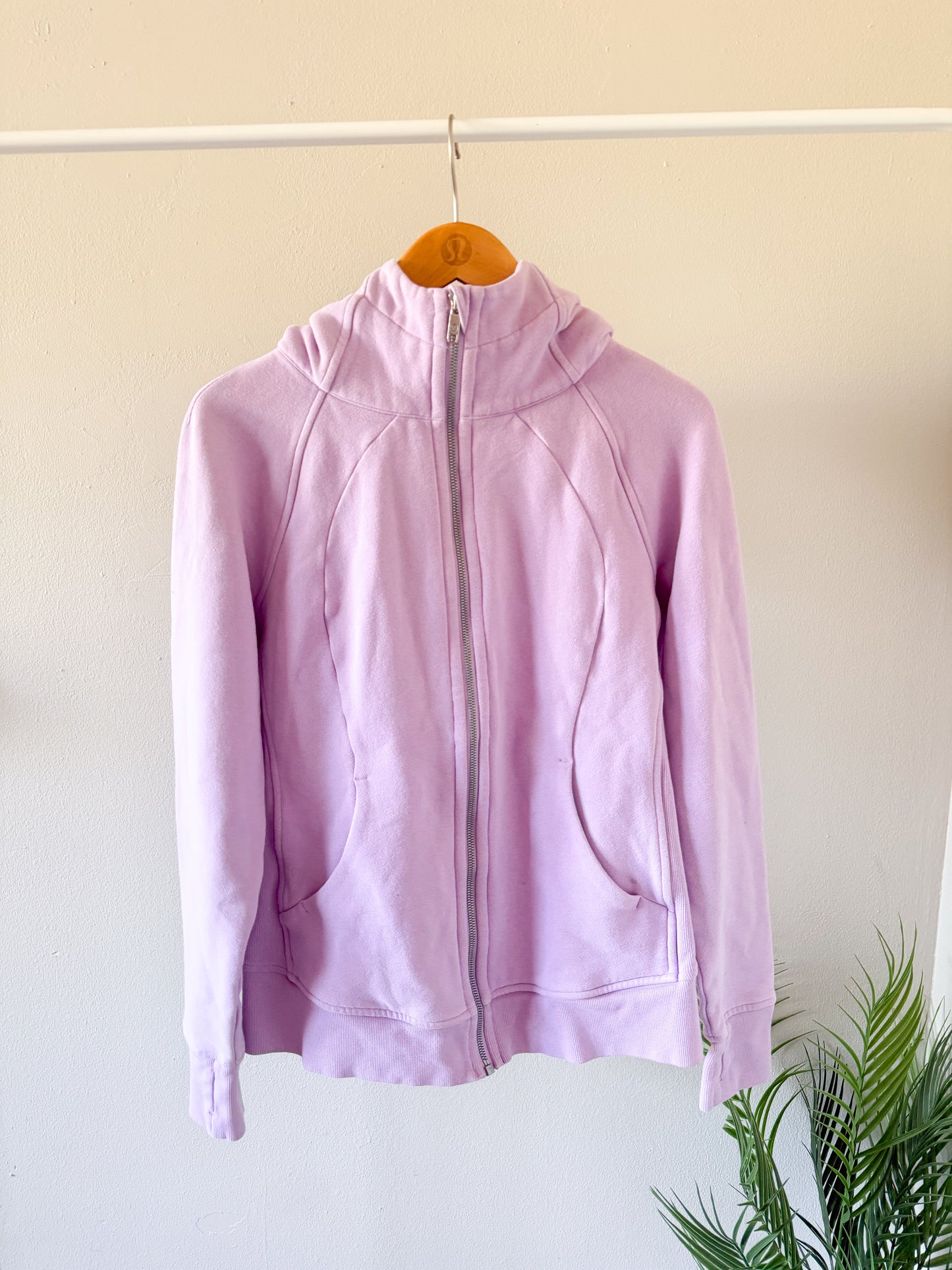 Scuba hoodie lilac purple size 10