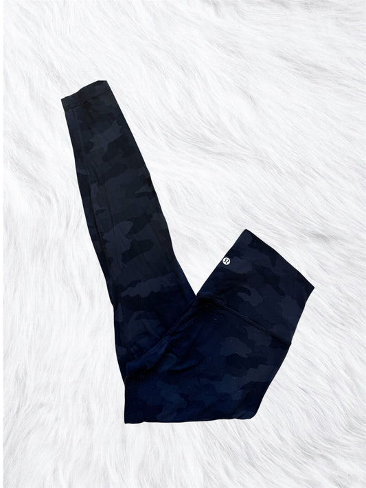 Align 28” leggings black camo size 4