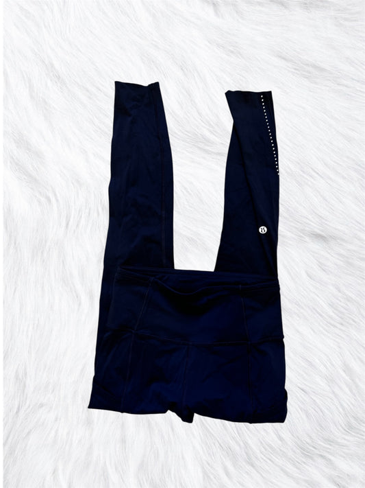 Fast & free 25” high rise leggings black reflective size 4