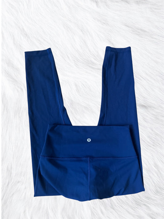 Wunder train high rise leggings 25” navy size 6