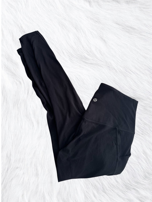 Align 25” pockets black high rise leggings size 6