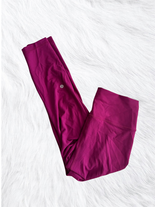 Wunder train high rise leggings 25” magenta size 8