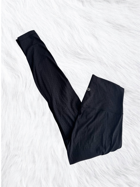 Align 28” embossed black leggings high rise size 6