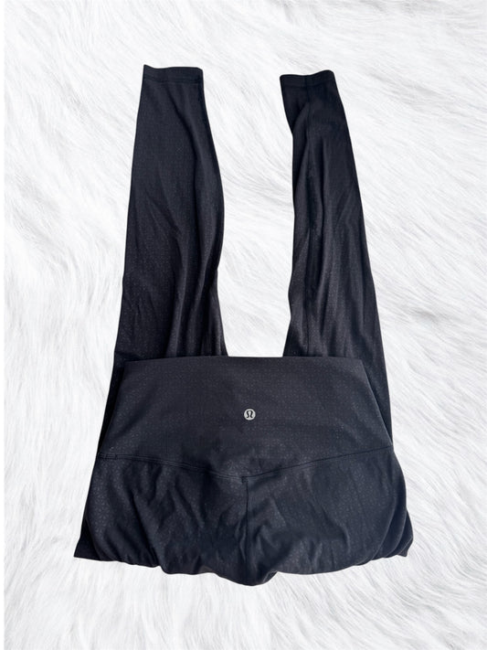 Align 28” embossed black leggings high rise size 6