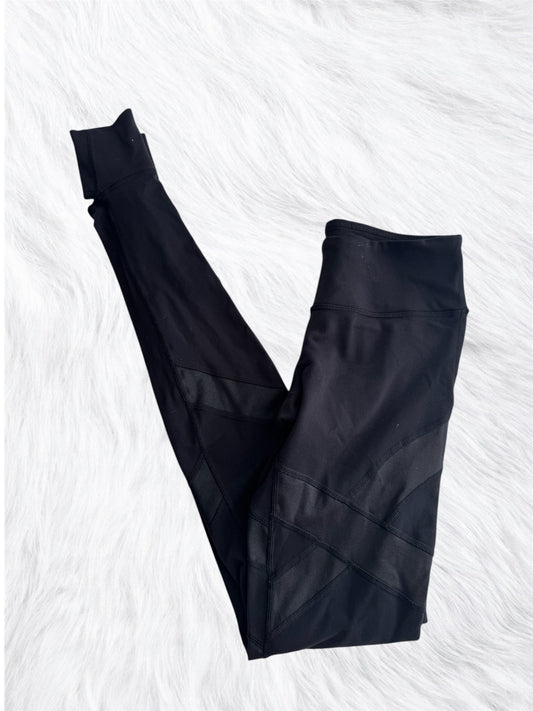 Mesh Black Full Length Leggings Size 4