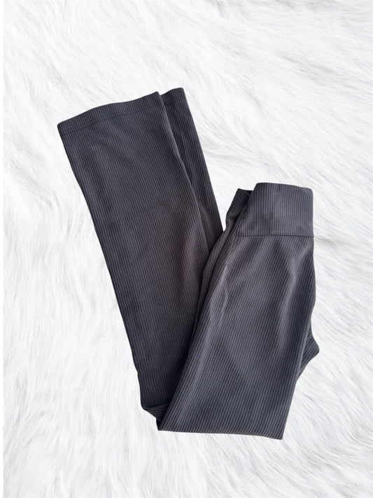 Ribbed softstreme flare black pants size 0